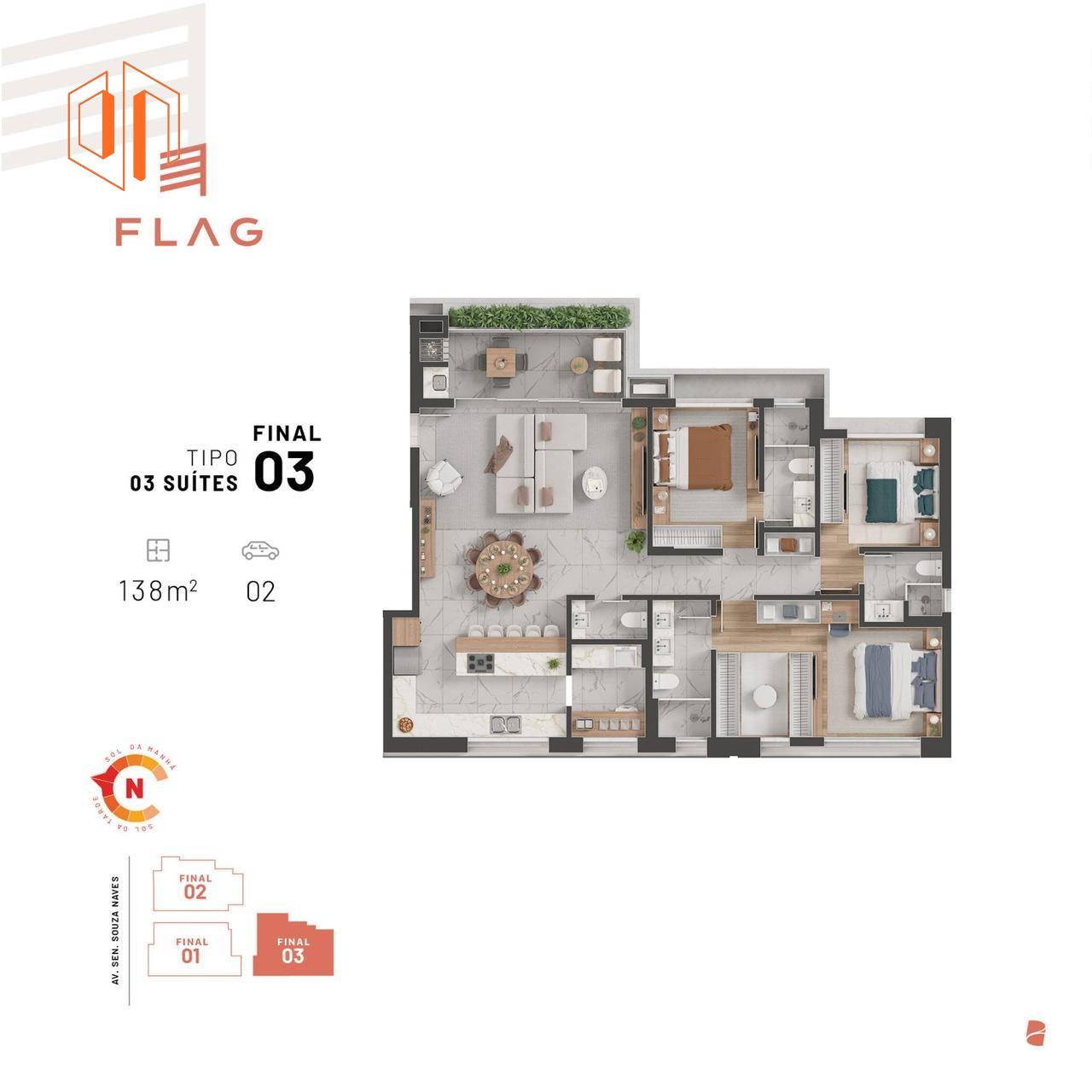 Apartamento à venda com 3 quartos, 130m² - Foto 17