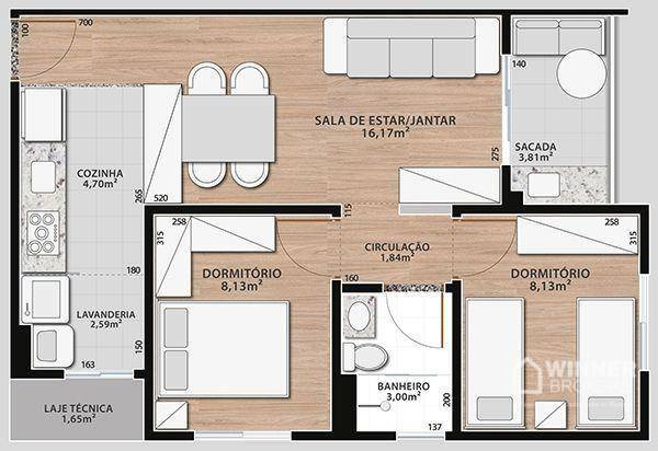 Apartamento à venda com 2 quartos, 55m² - Foto 46