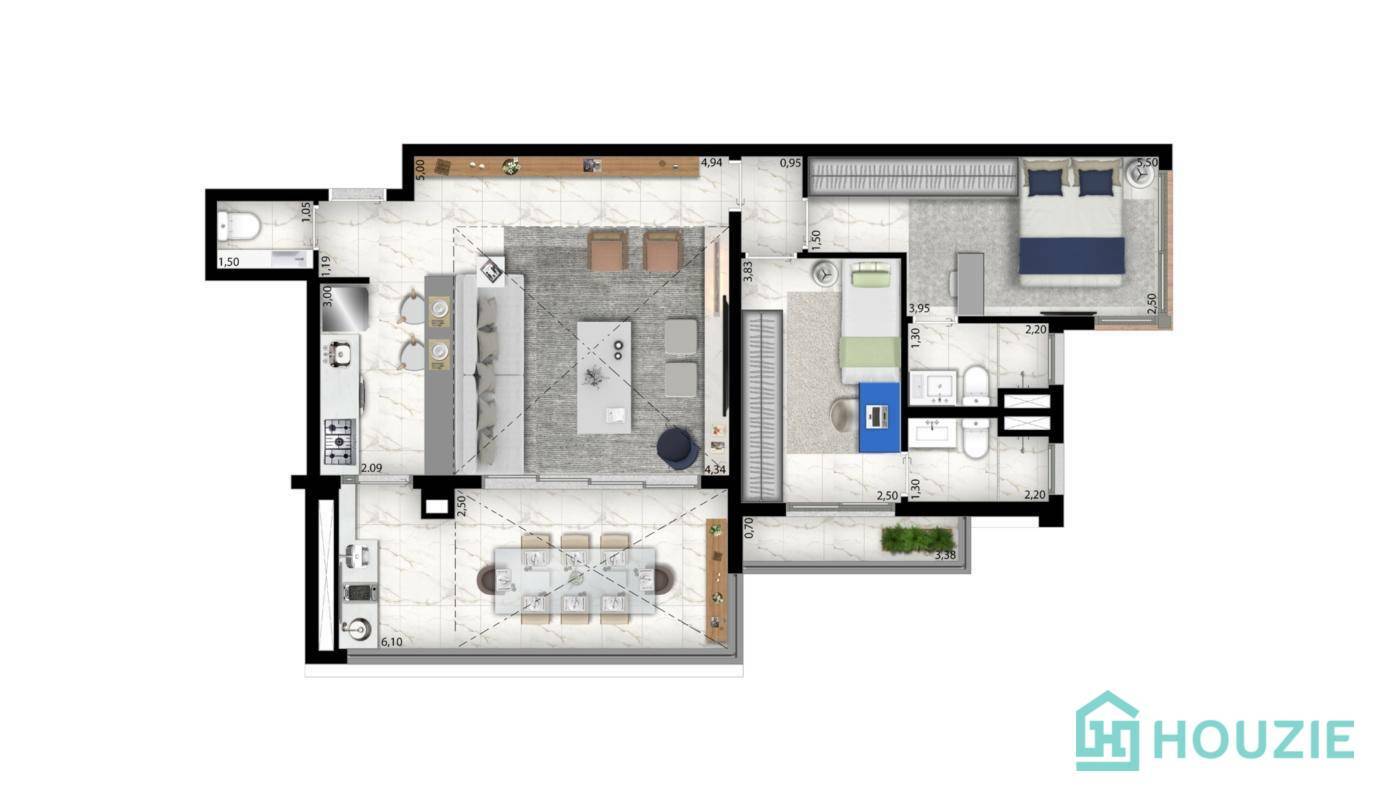 Apartamento à venda com 2 quartos, 96m² - Foto 24