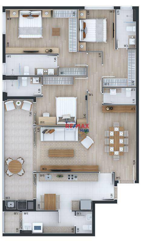 Apartamento à venda com 3 quartos, 143m² - Foto 39