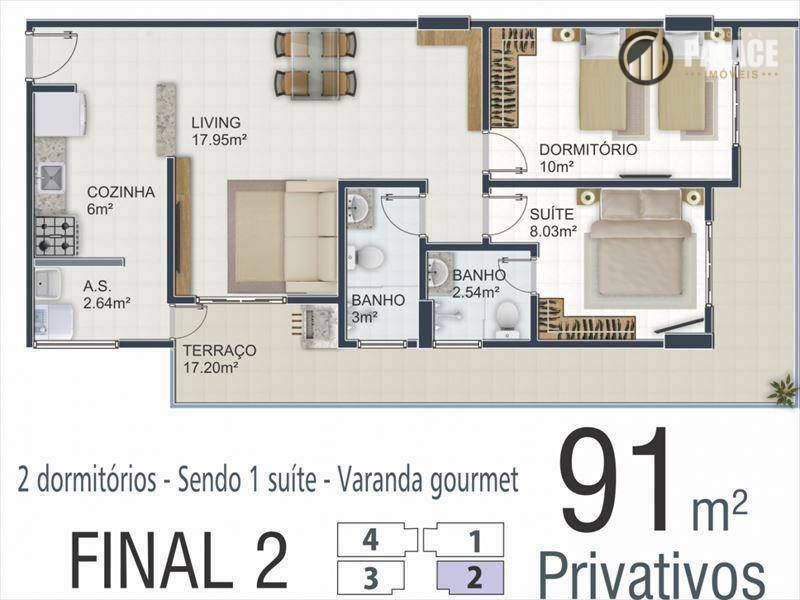 Apartamento à venda com 2 quartos, 81m² - Foto 13