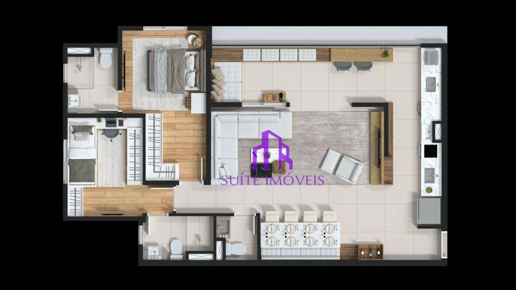 Apartamento à venda com 2 quartos, 57m² - Foto 37