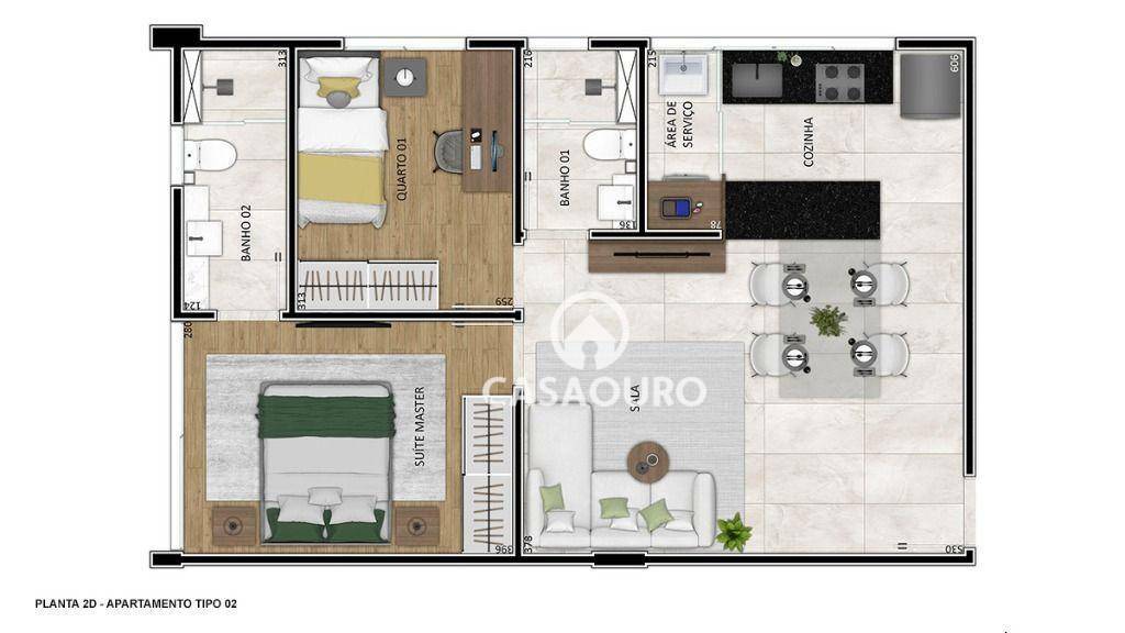 Apartamento à venda com 2 quartos, 64m² - Foto 30