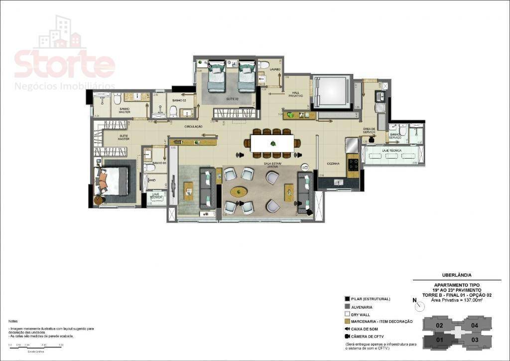 Apartamento à venda com 3 quartos, 135m² - Foto 37