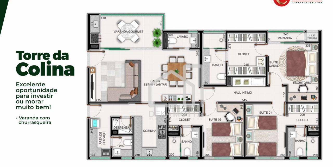 Apartamento à venda com 3 quartos, 136m² - Foto 6