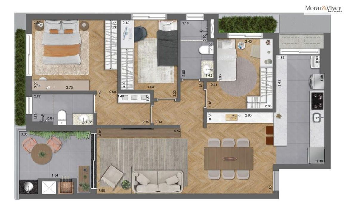 Apartamento à venda com 2 quartos, 69m² - Foto 34