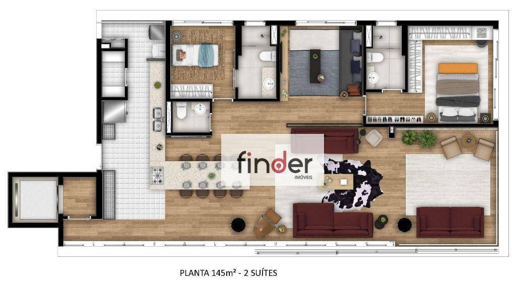 Apartamento à venda com 3 quartos, 145m² - Foto 50