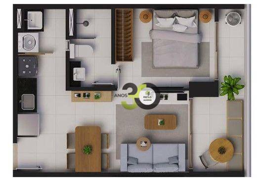 Apartamento à venda com 1 quarto, 45m² - Foto 18