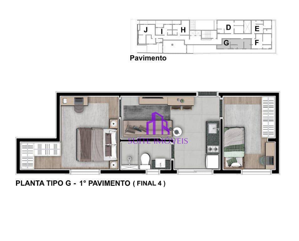 Apartamento à venda com 1 quarto, 40m² - Foto 30