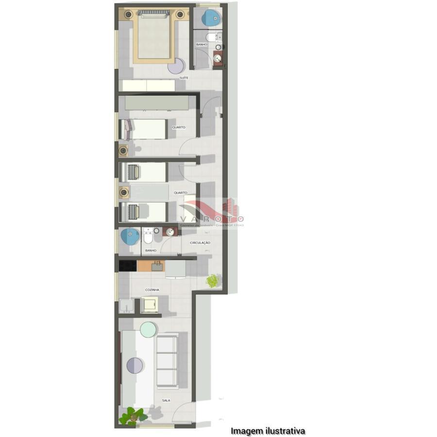 Apartamento à venda com 3 quartos, 80m² - Foto 10