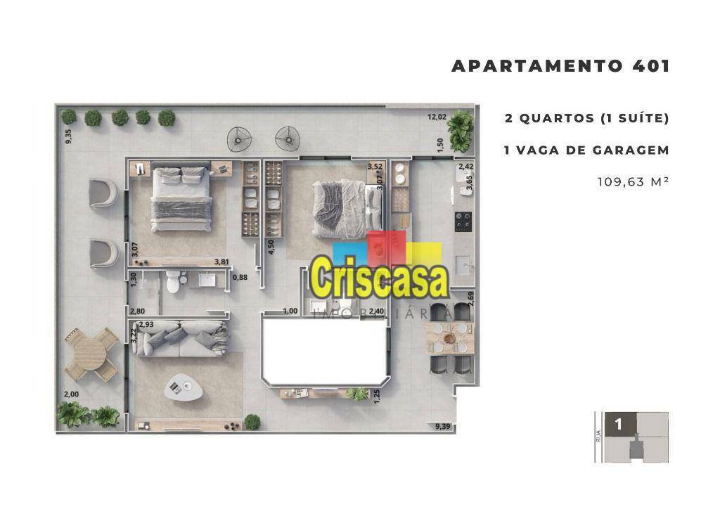 Apartamento à venda com 2 quartos, 109m² - Foto 19