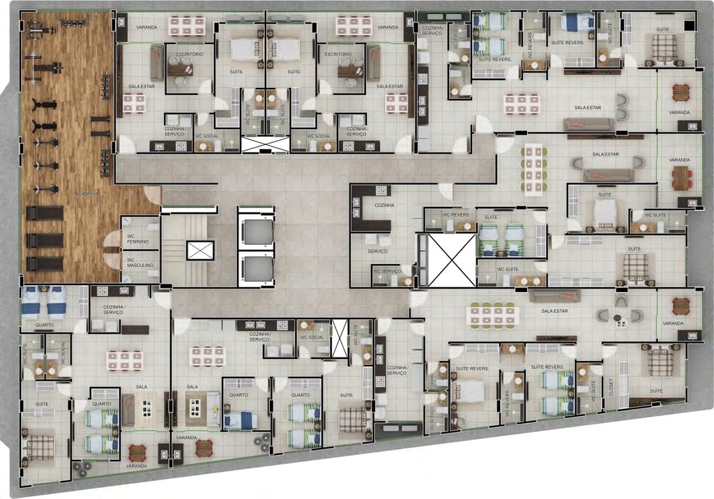 Apartamento à venda com 3 quartos, 12438m² - Foto 13