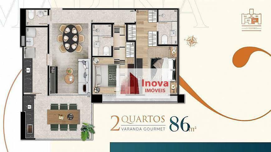 Apartamento à venda com 2 quartos, 86m² - Foto 22