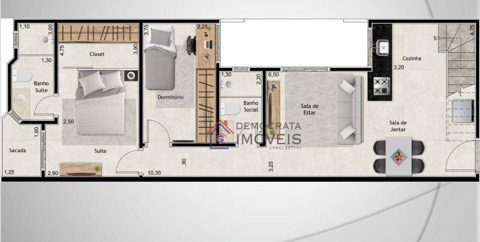 Cobertura à venda com 2 quartos, 100m² - Foto 2