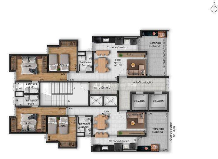 Apartamento à venda com 2 quartos, 80m² - Foto 6