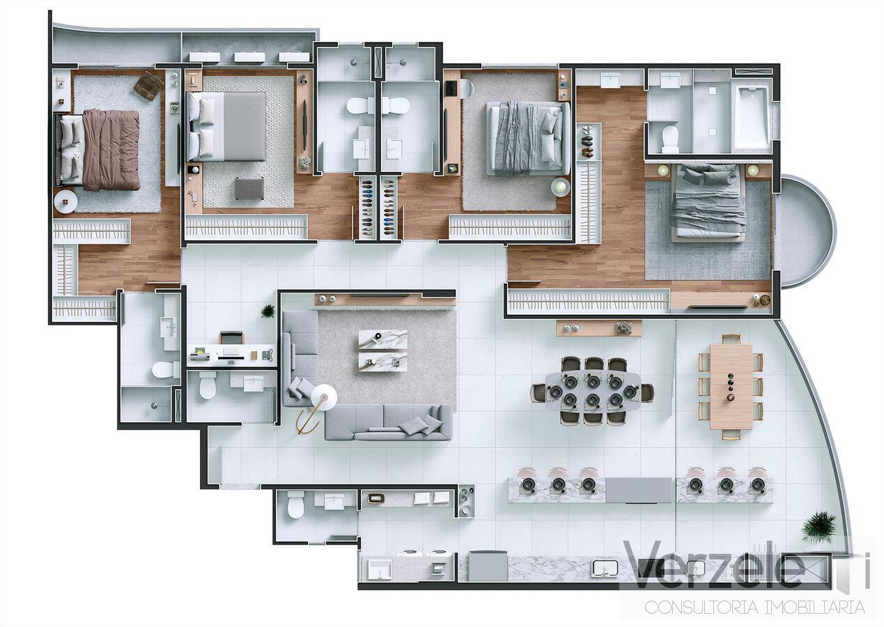 Apartamento à venda com 4 quartos, 180m² - Foto 15