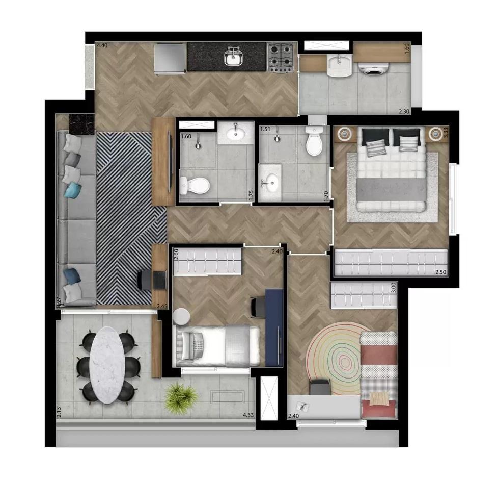 Apartamento à venda com 3 quartos, 2469m² - Foto 48