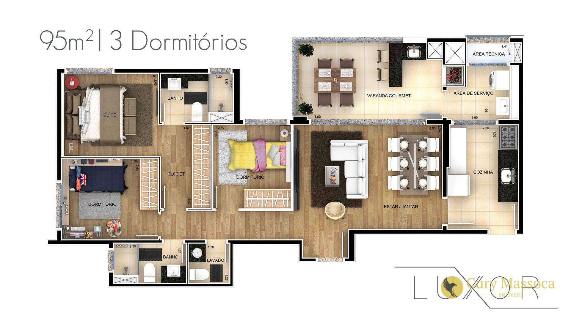 Apartamento à venda com 3 quartos, 95m² - Foto 19