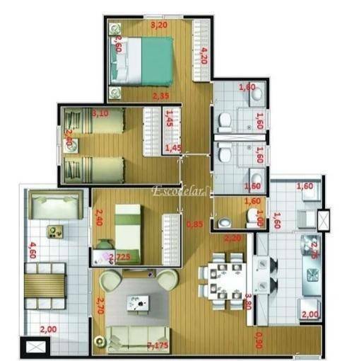 Apartamento à venda com 3 quartos, 82m² - Foto 8