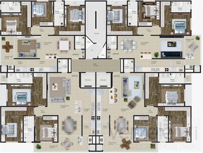 Cobertura à venda com 4 quartos, 203m² - Foto 2