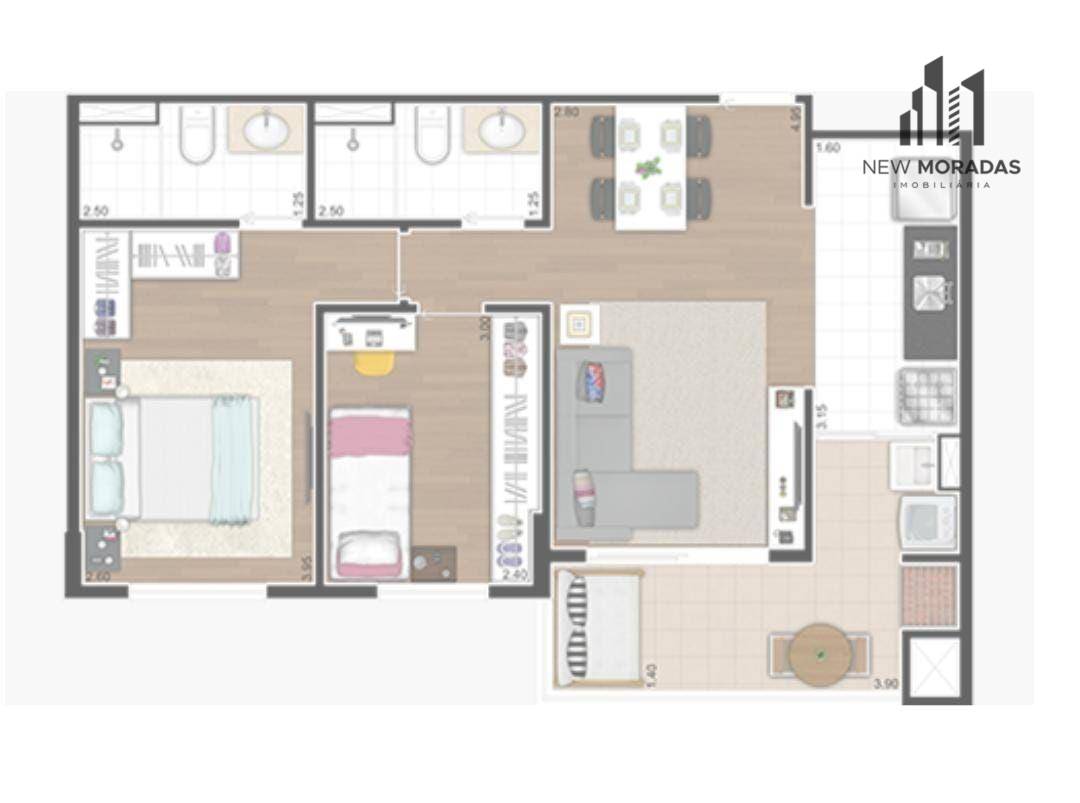 Apartamento à venda com 2 quartos, 62m² - Foto 18