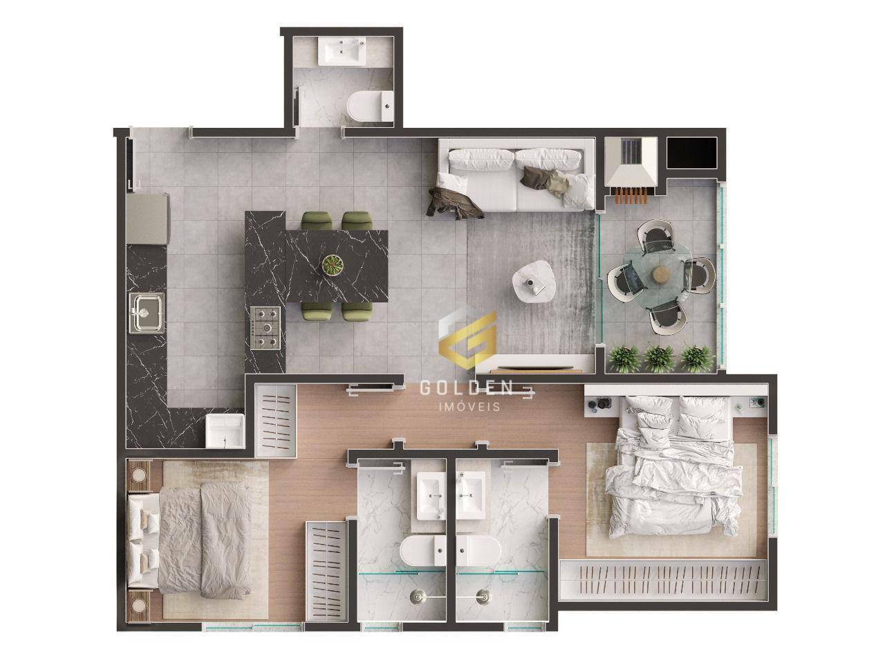 Apartamento à venda com 2 quartos, 70m² - Foto 25