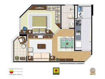 Apartamento à venda com 1 quarto, 45m² - Foto 5