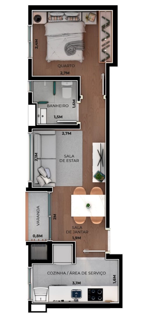 Apartamento à venda com 2 quartos, 61m² - Foto 17