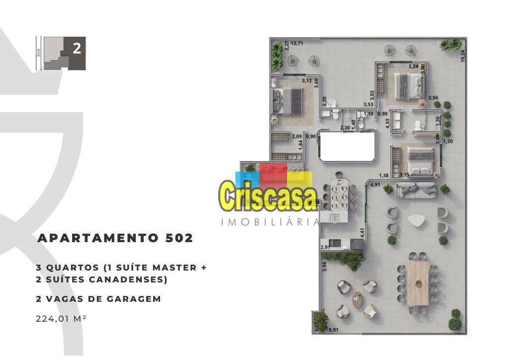 Apartamento à venda com 2 quartos, 109m² - Foto 25