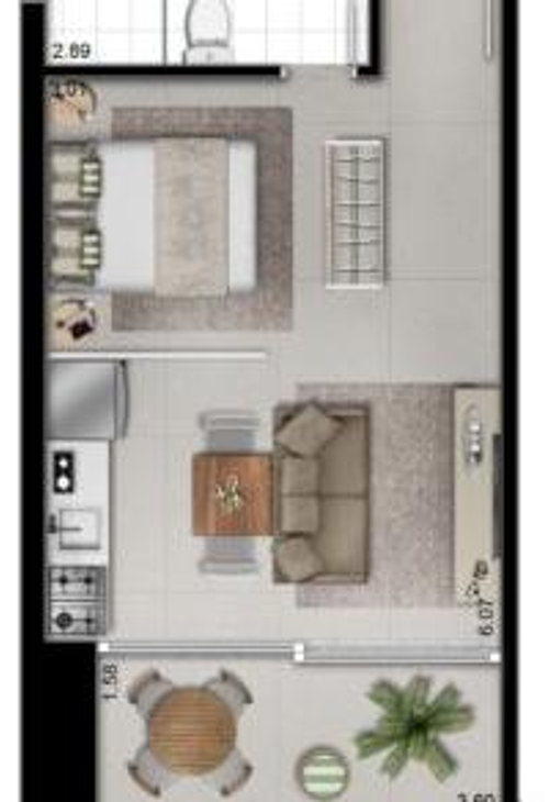 Apartamento à venda com 1 quarto, 36m² - Foto 10