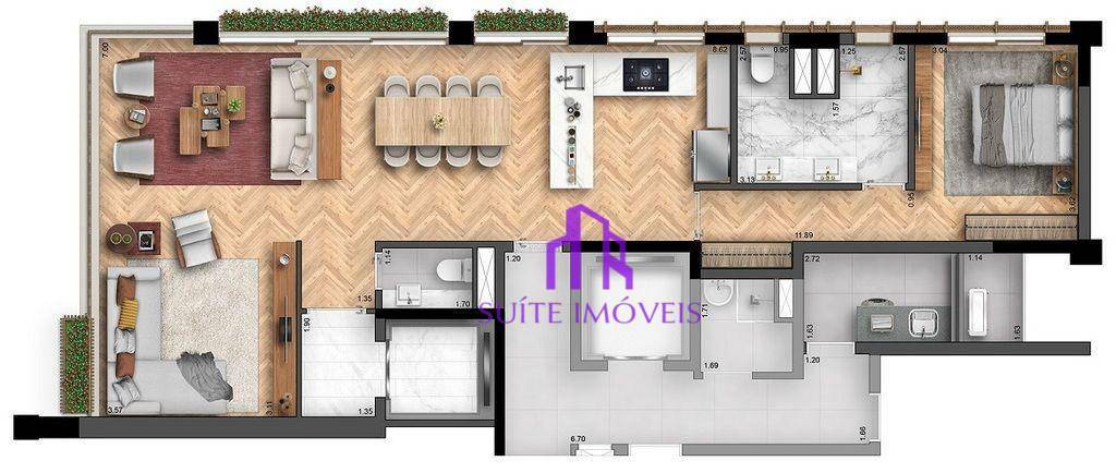 Apartamento à venda com 2 quartos, 105m² - Foto 6