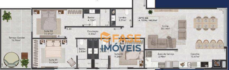 Apartamento à venda com 3 quartos, 122m² - Foto 26