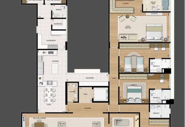 Apartamento à venda com 4 quartos, 320m² - Foto 13