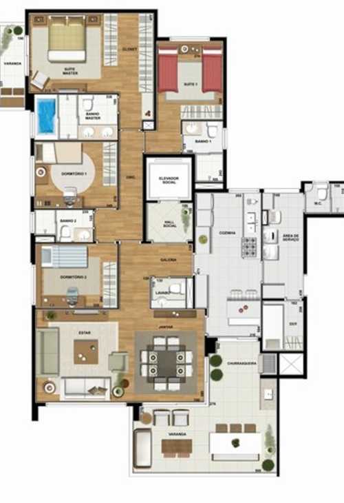 Apartamento à venda com 4 quartos, 313m² - Foto 6