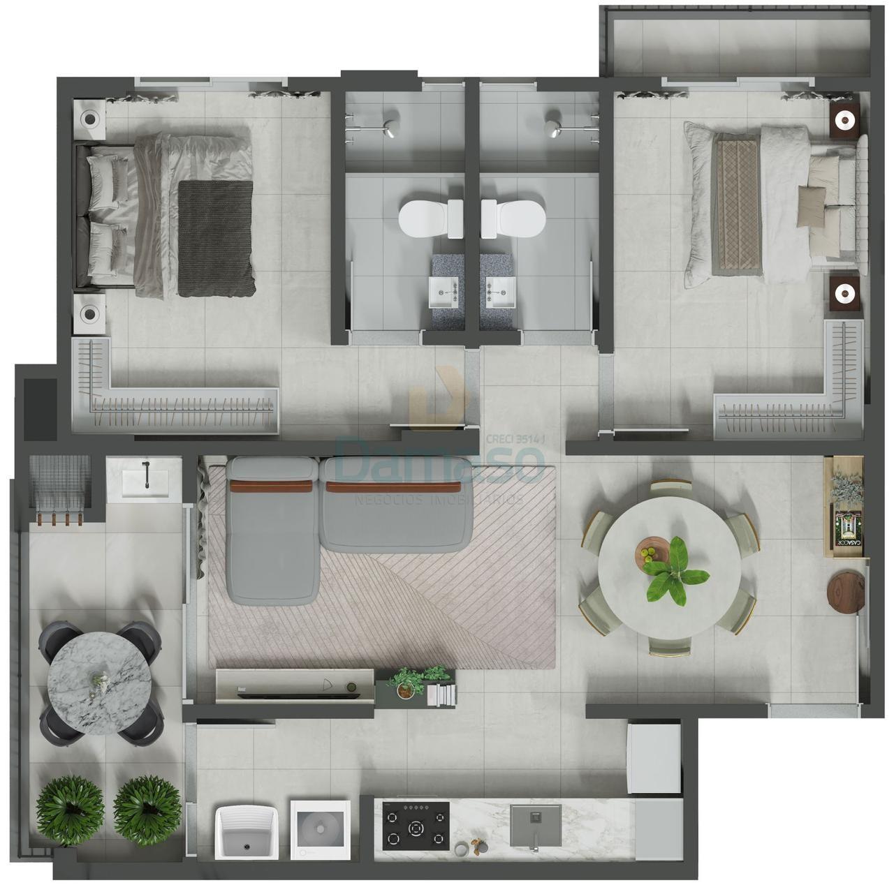 Apartamento à venda com 2 quartos, 76m² - Foto 31