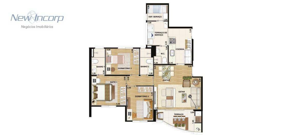 Apartamento à venda com 3 quartos, 109m² - Foto 68