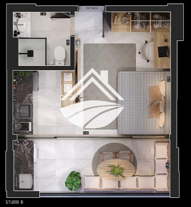Apartamento à venda com 1 quarto, 31m² - Foto 19