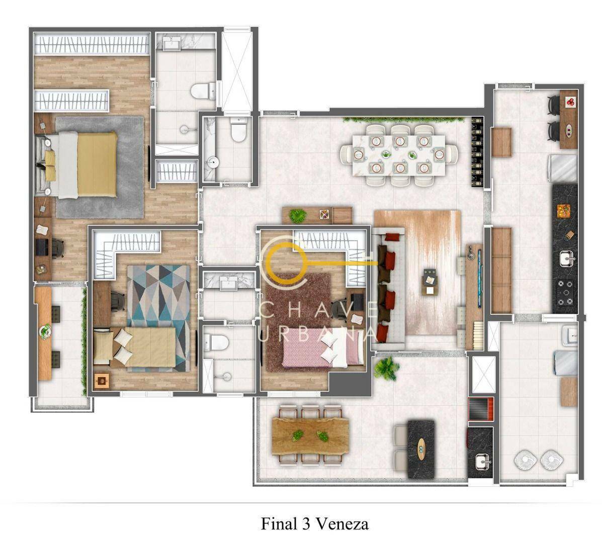 Apartamento à venda com 3 quartos, 116m² - Foto 59