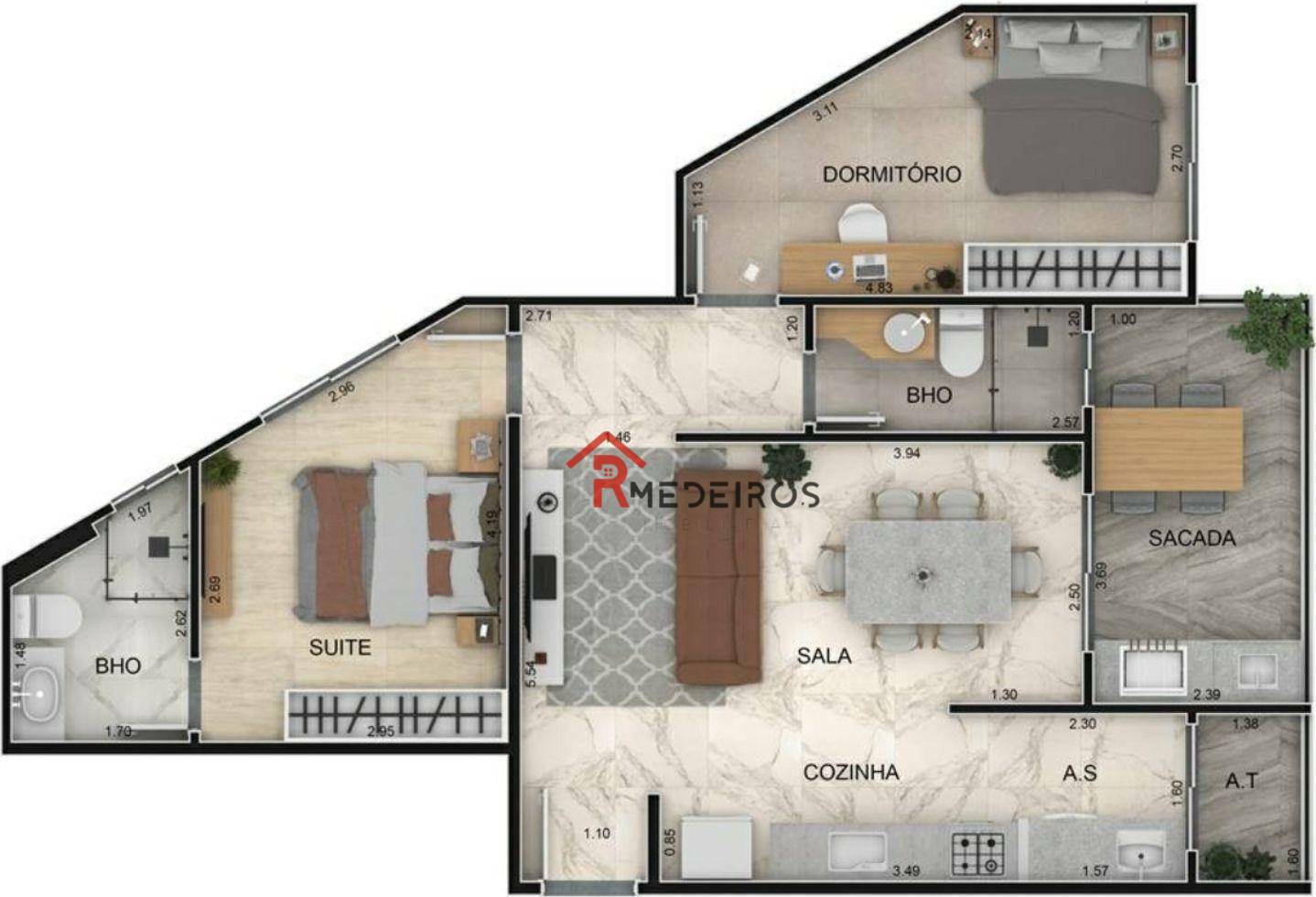 Apartamento à venda com 2 quartos, 72m² - Foto 21