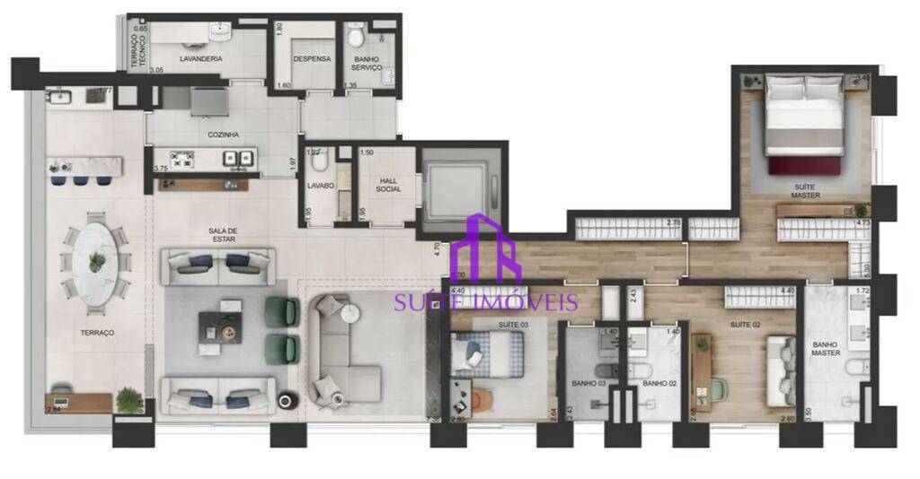 Apartamento à venda com 3 quartos, 366m² - Foto 14