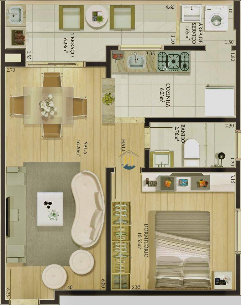 Apartamento à venda com 1 quarto, 52m² - Foto 20