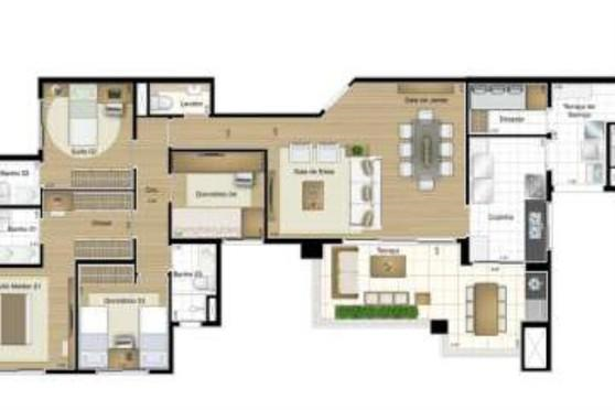 Apartamento à venda com 4 quartos, 298m² - Foto 2