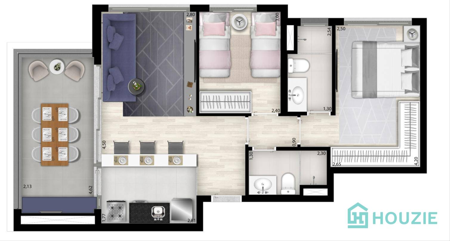 Apartamento à venda com 2 quartos, 96m² - Foto 25