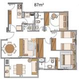 Apartamento à venda com 3 quartos, 110m² - Foto 2