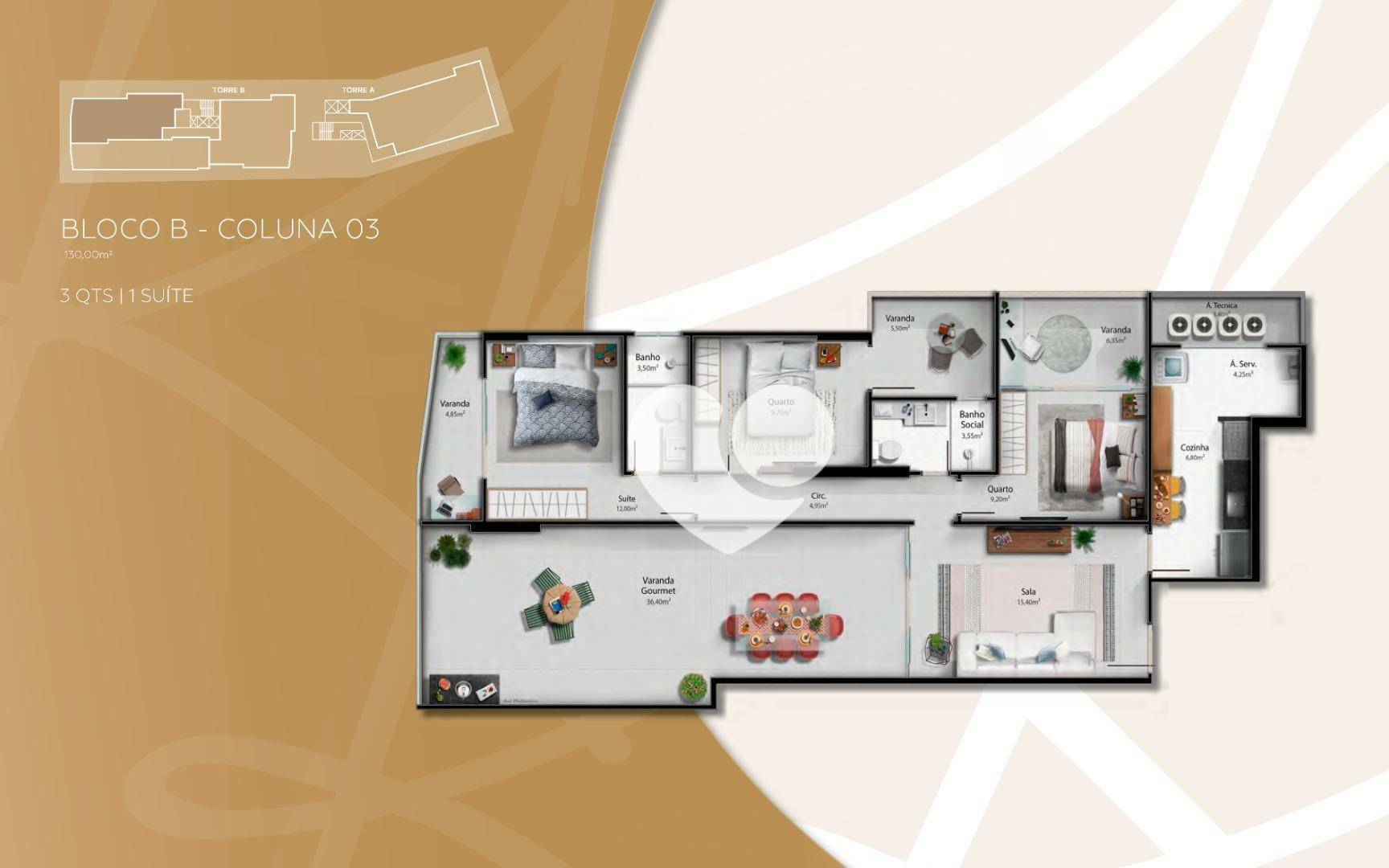 Apartamento à venda com 3 quartos, 145m² - Foto 33