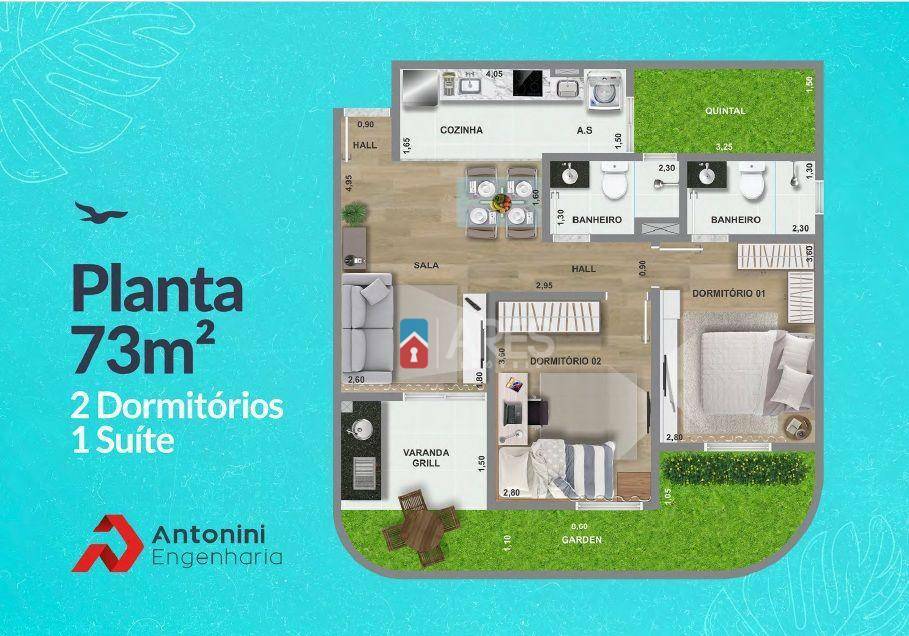 Apartamento à venda com 2 quartos, 59m² - Foto 20