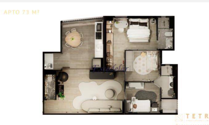 Apartamento à venda com 3 quartos, 73m² - Foto 24