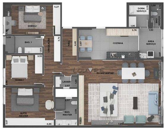 Apartamento à venda com 3 quartos, 166m² - Foto 24