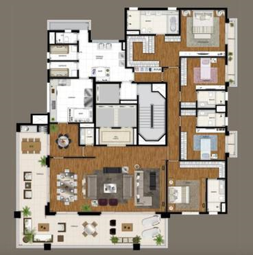 Apartamento à venda com 4 quartos, 357m² - Foto 3