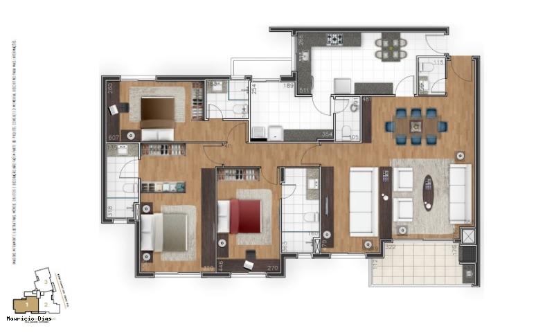 Apartamento à venda com 3 quartos, 127m² - Foto 16